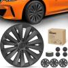 Nilight Wheel Cover Hubcaps 19 Inch for Tesla Model Y Accessories 2021 2022 2023 2024 Tesla Model Y 19 Inch Hub caps Set of 4 Rim Protector Wheel Covers Replacement Multi-Spoke Lines Style Matt Black(For Tesla Model Y 21-24 Multi-Spoke Lines Style)