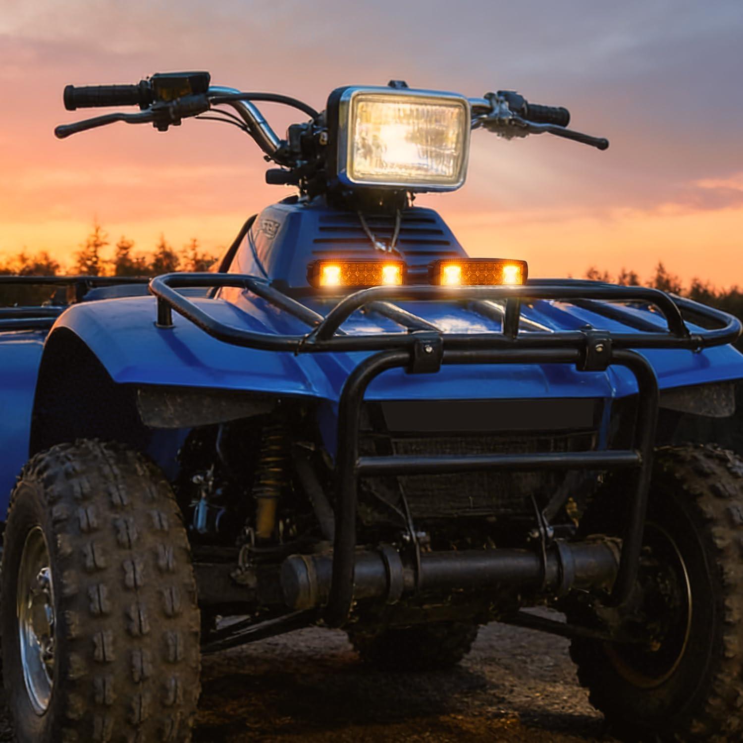 image:imageNilight 6 Inch Purple LED Light Pods 2 PCS 60W Flood Spot Combo Beam Off Road Driving Decoration Neon Hunting Lighting for 12V 24V ATV UTV Pickup Truck Tractor60W Led Pods 2Pcs Amber White