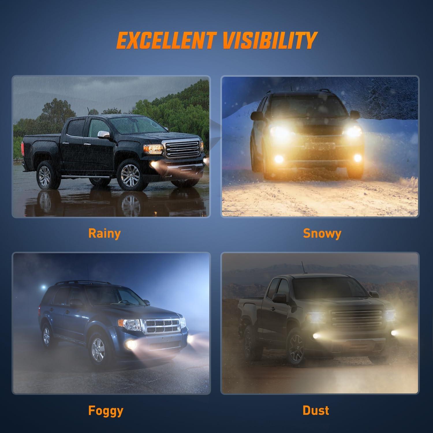 image:imageNilight Fog Light Assembly Compatible with 1999 2000 2001 2002 GMC Sierra 1500 2500 20012002 Sierra 1500HD 2500HD 3500 20002006 Yukon Clear LensBlack