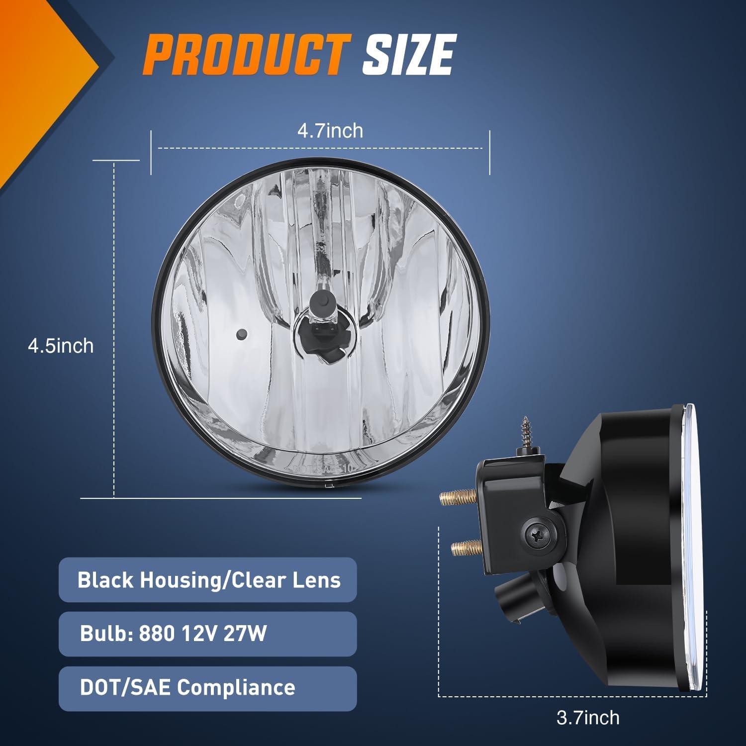 image:imageNilight Fog Light Assembly Compatible with 1999 2000 2001 2002 GMC Sierra 1500 2500 20012002 Sierra 1500HD 2500HD 3500 20002006 Yukon Clear LensGMC Envoy 20022009 Clear