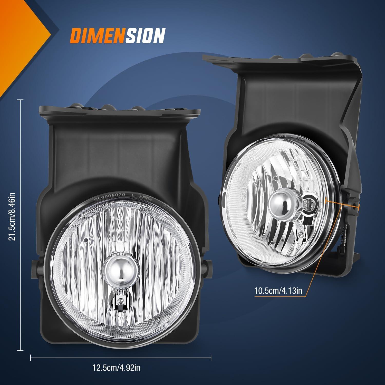 image:imageNilight Fog Light Assembly Compatible with 1999 2000 2001 2002 GMC Sierra 1500 2500 20012002 Sierra 1500HD 2500HD 3500 20002006 Yukon Clear LensSierra 20032006 Clear