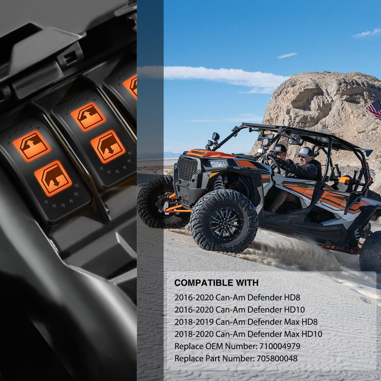 image:imageNilight UTV Reverse Lights Rocker Switch On Off 5 PIN SPST LED Light Bar Switches with Orange Backlit 12V 24V Toggle with Jumper Wires Set for ATVs UTVs Cars Trucks RVsPower Window 8PIN