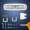 Nilight 6 Inch Purple LED Light Pods 2 PCS 60W Flood Spot Combo Beam Off Road Driving Decoration Neon Hunting Lighting for 12V 24V ATV UTV Pickup Truck Tractor(Blue Lights White House 72W)