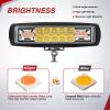 Nilight 6 Inch Purple LED Light Pods 2 PCS 60W Flood Spot Combo Beam Off Road Driving Decoration Neon Hunting Lighting for 12V 24V ATV UTV Pickup Truck Tractor(60W Led Pods 2Pcs Amber White)