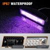 Nilight 6 Inch Purple LED Light Pods 2 PCS 60W Flood Spot Combo Beam Off Road Driving Decoration Neon Hunting Lighting for 12V 24V ATV UTV Pickup Truck Tractor(60W Led Pods 2Pcs Purple)