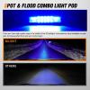 Nilight 6 Inch Purple LED Light Pods 2 PCS 60W Flood Spot Combo Beam Off Road Driving Decoration Neon Hunting Lighting for 12V 24V ATV UTV Pickup Truck Tractor(60W Led Pods 2Pcs Blue)