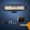 Nilight 6 Inch Purple LED Light Pods 2 PCS 60W Flood Spot Combo Beam Off Road Driving Decoration Neon Hunting Lighting for 12V 24V ATV UTV Pickup Truck Tractor(White Lights Black House)