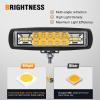 Nilight 6 Inch Purple LED Light Pods 2 PCS 60W Flood Spot Combo Beam Off Road Driving Decoration Neon Hunting Lighting for 12V 24V ATV UTV Pickup Truck Tractor(60W Led Pods 2Pcs Yellow)
