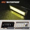 Nilight 6 Inch Purple LED Light Pods 2 PCS 60W Flood Spot Combo Beam Off Road Driving Decoration Neon Hunting Lighting for 12V 24V ATV UTV Pickup Truck Tractor(60W Led Pods 2Pcs Yellow)