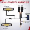 Nilight 6 Inch Purple LED Light Pods 2 PCS 60W Flood Spot Combo Beam Off Road Driving Decoration Neon Hunting Lighting for 12V 24V ATV UTV Pickup Truck Tractor(60W Led Pods 2Pcs Amber White)