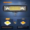 Nilight 6 Inch Purple LED Light Pods 2 PCS 60W Flood Spot Combo Beam Off Road Driving Decoration Neon Hunting Lighting for 12V 24V ATV UTV Pickup Truck Tractor(60W Led Pods 2Pcs White)