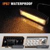 Nilight 6 Inch Purple LED Light Pods 2 PCS 60W Flood Spot Combo Beam Off Road Driving Decoration Neon Hunting Lighting for 12V 24V ATV UTV Pickup Truck Tractor(60W Led Pods 2Pcs Amber)