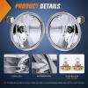 Nilight Fog Light Assembly Compatible with 1999 2000 2001 2002 GMC Sierra 1500 2500 2001-2002 Sierra 1500HD 2500HD 3500 2000-2006 Yukon Clear Lens(Black)
