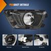 Nilight Fog Light Assembly Compatible with 1999 2000 2001 2002 GMC Sierra 1500 2500 2001-2002 Sierra 1500HD 2500HD 3500 2000-2006 Yukon Clear Lens(Chevy Colorado 2015-2020 Clear)