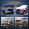 Nilight Fog Light Assembly Compatible with 1999 2000 2001 2002 GMC Sierra 1500 2500 2001-2002 Sierra 1500HD 2500HD 3500 2000-2006 Yukon Clear Lens(Chevy Colorado 2015-2020 Clear)
