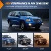 Nilight Fog Light Assembly Compatible with 1999 2000 2001 2002 GMC Sierra 1500 2500 2001-2002 Sierra 1500HD 2500HD 3500 2000-2006 Yukon Clear Lens(GMC Envoy 2002-2009 Clear)