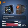 Nilight UTV Reverse Lights Rocker Switch On Off 5 PIN SPST LED Light Bar Switches with Orange Backlit 12V 24V Toggle with Jumper Wires Set for ATVs UTVs Cars Trucks RVs(Horn)
