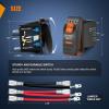 Nilight UTV Reverse Lights Rocker Switch On Off 5 PIN SPST LED Light Bar Switches with Orange Backlit 12V 24V Toggle with Jumper Wires Set for ATVs UTVs Cars Trucks RVs(LED POD LIGHTS)
