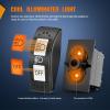 Nilight UTV Reverse Lights Rocker Switch On Off 5 PIN SPST LED Light Bar Switches with Orange Backlit 12V 24V Toggle with Jumper Wires Set for ATVs UTVs Cars Trucks RVs(Headlight 8PIN)