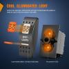 Nilight UTV Reverse Lights Rocker Switch On Off 5 PIN SPST LED Light Bar Switches with Orange Backlit 12V 24V Toggle with Jumper Wires Set for ATVs UTVs Cars Trucks RVs(Spot Lights 5PIN)