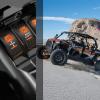 Nilight UTV Reverse Lights Rocker Switch On Off 5 PIN SPST LED Light Bar Switches with Orange Backlit 12V 24V Toggle with Jumper Wires Set for ATVs UTVs Cars Trucks RVs(Winch 7PIN)