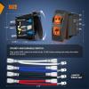 Nilight UTV Reverse Lights Rocker Switch On Off 5 PIN SPST LED Light Bar Switches with Orange Backlit 12V 24V Toggle with Jumper Wires Set for ATVs UTVs Cars Trucks RVs(Power Window 8PIN)