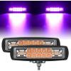 60W Led Pods 2Pcs Purple
