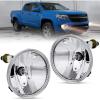 Nilight Fog Light Assembly Compatible with 1999 2000 2001 2002 GMC Sierra 1500 2500 2001-2002 Sierra 1500HD 2500HD 3500 2000-2006 Yukon Clear Lens(Black)