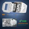 Nilight LED Light Pods 2PCS 42W Flush Mount Spot Flood Combo Backup Reverse Driving Bumper Lights Ponton Boat Deck Dock Lighting for Offroad Pickup Trucks SUV Van Tractors T-top Stern Saltwater Boats