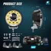 Nilight Led Offroad Lights 2PCS 4Inch 10LED Round Driving Light Spot White Beam Super Bright with 16AWG Wiring Harness Kit for Truck Pickup SUV ATV UTV Motorcycle 4×4 Car(5.75Inch 12Led Light Pods +Wiring Kit)