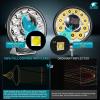 Nilight Led Offroad Lights 2PCS 4Inch 10LED Round Driving Light Spot White Beam Super Bright with 16AWG Wiring Harness Kit for Truck Pickup SUV ATV UTV Motorcycle 4×4 Car(5.75Inch 12Led Light Pods +Wiring Kit)