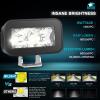 Nilight Motorcycle LED Pods 2 PCS 4.5 Inch 30 W Flood Beam Square Driving Work Offroad Side Ditch Lights Built-in EMC for Tractor Truck Motorbike Boat ATV(3Inch 2Led Light Pods)