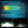 Nilight Motorcycle LED Pods 2 PCS 4.5 Inch 30 W Flood Beam Square Driving Work Offroad Side Ditch Lights Built-in EMC for Tractor Truck Motorbike Boat ATV(3Inch 4Led Light Pods)