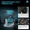 Nilight Motorcycle LED Pods 2 PCS 4.5 Inch 30 W Flood Beam Square Driving Work Offroad Side Ditch Lights Built-in EMC for Tractor Truck Motorbike Boat ATV(2Inch 4Led Light Pods)