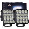 Nilight 2 PCS 4 Inch LED Pods Round 3370LM Built-in EMC 90°Flood Beam Angle Offroad Driving Lights Side Rear Back-Up Light for Tractor Truck Motorcycle Boat ATV UTV(2Pcs 4.4Inch Led Pods Square)