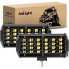 Nilight Led Pods 2Pcs 6.5 Inch 72W 7000LM Quad Row Light Bar Flood Spot Combo Driving Lamp Off Road LED Work Lights for Van Camper Wagon Car Pickup Golf Cart ATV UTV SUV Truck Boat 4×4