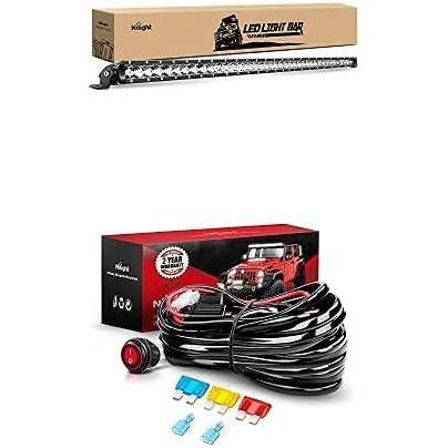 image:imageNilight LED Light Bar 41Inch 200W Spot Flood Combo Led Off Road Lights with 12V 14AWG Wiring Harness Kit1 Lead 2 Years Warranty