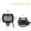 Nilight – 18001S-D 4PCS 4Inch 36W Triple Row Spot LED Light Bar 3600LM Driving Lights Fog Light Led Off Road Lights for Trucks Jeep UTV ATV Marine Boat