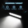 Nilight LED Light Bar 2PCS 18w Spot Driving Fog Light With 12V 5Pin Rocker Switch 16AWG Wiring Harness Kit-2 Lead , 2 Years Warranty