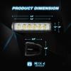 Nilight LED Light Bar 2PCS 18w Spot Driving Fog Light With 12V 5Pin Rocker Switch 16AWG Wiring Harness Kit-2 Lead , 2 Years Warranty
