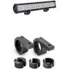 Nilight 20Inch 126W Spot Flood Combo LED Light Bars Off Road Driving Fog Lights With Off-Road Light Mounting Bracket Horizontal Bar Tube Clamp, 2 Years Warranty