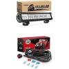 Nilight LED Light Bar 17Inch 108W Spot Flood Combo Led Off Road Lights with 12V 16AWG Wiring Harness Kit-2 Lead, 2 Years Warranty
