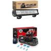 Nilight LED Light Bar 17Inch 108W Spot Flood Combo Led Off Road Lights with 12V 5Pin Rocker Switch 16AWG Wiring Harness Kit-2 Lead, 2 Years Warranty