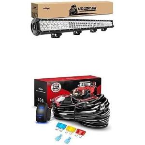 Nilight LED Light Bar 36Inch 234W Spot Flood Combo Led Off Road Lights with 12V 5Pin Rocker Switch 14AWG Wiring Harness Kit-1 Lead, 2 Years Warranty