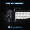 Nilight 10001S-D 4PCS 7.5 Inch 36W Spot Bar Offroad LED Lighting for Jeep Truck ATV UTV SUV, 2 Years Warranty