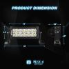 Nilight 10001S-D 4PCS 7.5 Inch 36W Spot Bar Offroad LED Lighting for Jeep Truck ATV UTV SUV, 2 Years Warranty
