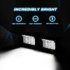 Nilight 2PCS 4Inch 36W Triple Row 3600LM Spot LED Light Bar Fog Lights With Off-Road Light Mounting Bracket Horizontal Bar Tube Clamp, 2 Years Warranty