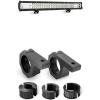 Nilight 23Inch 297W Triple Row 29700LM Flood Spot Combo LED Light Bar Fog Lights With Off-Road Light Mounting Bracket Horizontal Bar Tube Clamp, 2 Years Warranty