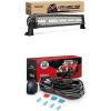 Nilight LED Light Bar 22Inch 480W Spot Flood Combo Led Off Road Lights with 12V 5Pin Rocker Switch 16AWG Wiring Harness Kit-2 Lead, 2 Years Warranty