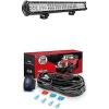 Nilight LED Light Bar 25Inch 162W Spot Flood Combo Led Off Road Lights with 12V 5Pin Rocker Switch 16AWG Wiring Harness Kit-2 Lead, 2 Years Warranty